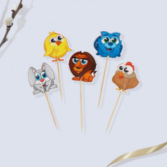 Набор пасхальный для украшения кулича «Зверята» - Фото 3