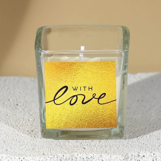 Свеча в стакане «With love»