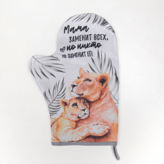 Варежка-прихватка «Львы» - Фото 1