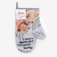 Варежка-прихватка «Львы» - Фото 3