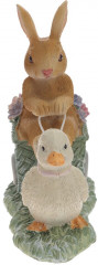 Фигурка декоративная «Заяц с уткой» - Фото 1