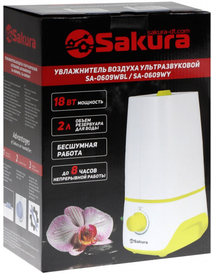 Увлажнитель воздуха Sakura SA-0609WBL