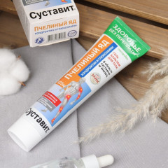 Гель-бальзам для тела с хондроитином и глюкозамином «Суставит. Пчелиный яд» - Фото 1