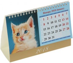 Календарь настольный «Котята» (2018 год, 20х14см) - Фото 1