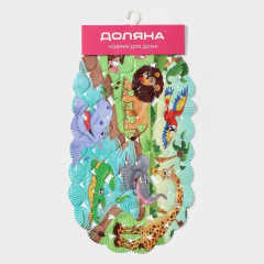 Коврик противоскользящий «Звери Африки» - Фото 4