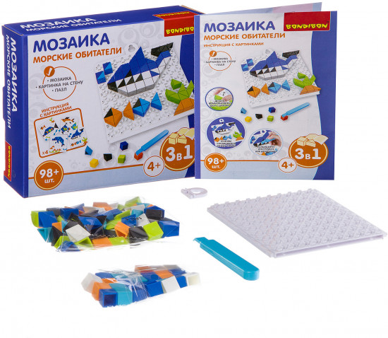 Мозаика-пазл «Морские обитатели»