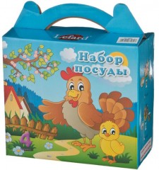 Наборы посуды «Куриные игры» (4 предмета) - Фото 1