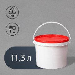 Бак-ведро пищевой для солений с герметичной крышкой - Фото 1