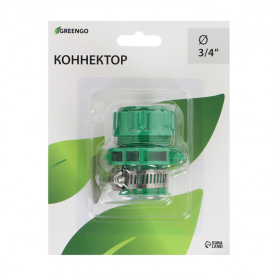 Коннектор 3/4'' с хомутом