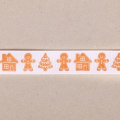 Лента репсовая «Имбирное печенье» (1,5 см х 2 м) - Фото 1