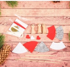 Набор для творчества «Создай новогоднее украшение на палочке» - Фото 1