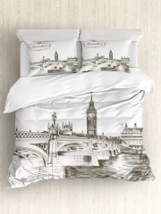 Комплект постельного белья «Лондонские очертания» - Фото 4