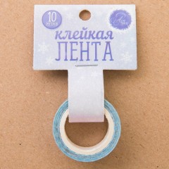 Декоративная клейкая лента «Теплого нового года» (1,5 см х 10 м) - Фото 2