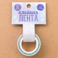 Лента клейкая декоративная «Чудные снежинки» - Фото 2