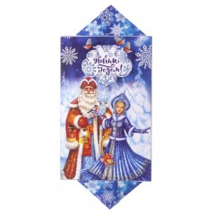 Сборная коробка-конфета «Дед Мороз и Снегурочка» (18х28х10 см) - Фото 2