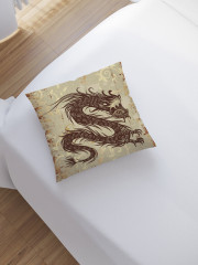 Наволочка декоративная «Дракон в золотых узорах» - Фото 1