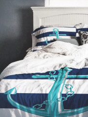 Комплект постельного белья «Блестящий якорь» - Фото 1