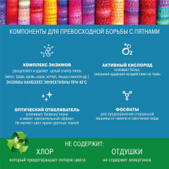 Пятновыводитель-отбеливатель с активным кислородом - Фото 5