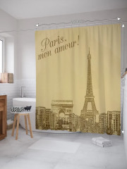 Штора для ванной «Париж моя любовь» - Фото 1