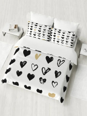 Комплект постельного белья «Рисунки сердец» - Фото 3