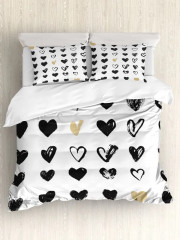 Комплект постельного белья «Рисунки сердец» - Фото 4