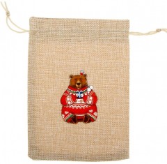 Мешочек подарочный «Счастливый медведь» - Фото 1