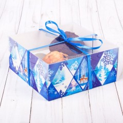 Коробка для капкейка «Новогодняя сказка» - Фото 1