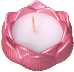 Свеча декоративная с подсвечником «Лотос» - Фото 1