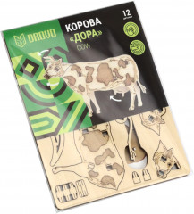 Конструктор деревянный «Коровка Дора» - Фото 6