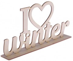 Декор на подставке «I love winter» - Фото 1