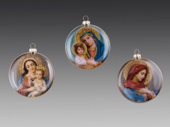 Елочное украшение-медальон «Мадонна» (8 см), в ассортименте - Фото 1