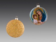 Елочное украшение-медальон «Мадонна» (8 см), в ассортименте - Фото 2