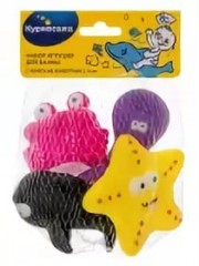 Набор игрушек для ванны «Морские животные» (4 шт) - Фото 1