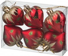 Набор сердечек (6 шт, 4 см) - Фото 1