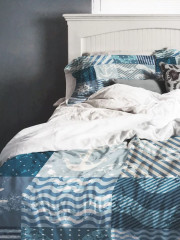 Комплект постельного белья «Плитка с морскими узорами» - Фото 1