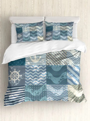 Комплект постельного белья «Плитка с морскими узорами» - Фото 3