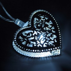 Гирлянда «Сердечко» (5 м х 4 см Н.С. LED-20-220V) - Фото 1