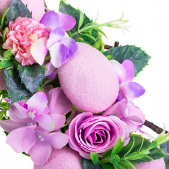 Венок пасхальный «Сиреневый шарм» - Фото 3