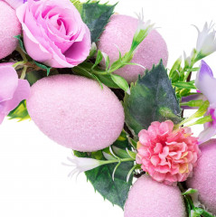 Венок пасхальный «Сиреневый шарм» - Фото 3