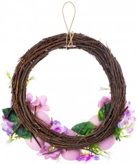 Венок пасхальный «Сиреневый шарм» - Фото 4