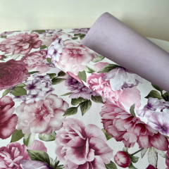 Бумага упаковочная двухсторонняя «For You» Сиреневый - Фото 1