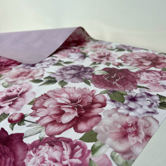 Бумага упаковочная двухсторонняя «For You» Сиреневый - Фото 2