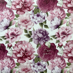 Бумага упаковочная двухсторонняя «For You» Сиреневый - Фото 3