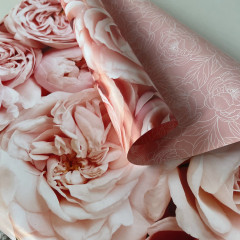 Бумага упаковочная двухсторонняя «Пион» - Фото 2