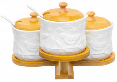 Набор банок для хранения «Птички на ветке» - Фото 4