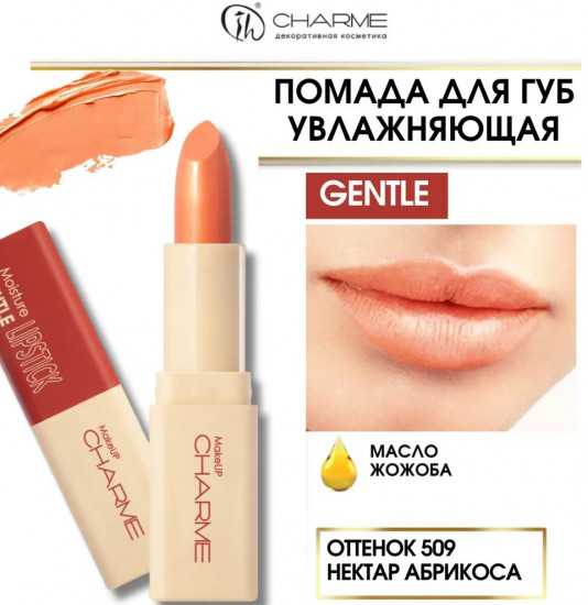Помада для губ увлажняющая «Gentle», тон 509