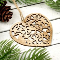 Подвеска новогодняя «Сердце в звёздах» - Фото 1