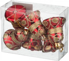 Набор елочных украшений «Колокольчики» (6 шт, 6 см) - Фото 1