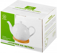 Чайник заварочный на подставке «Птички на ветке» - Фото 4