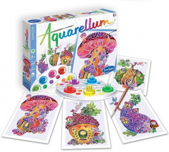 Раскраска акварельная «Домики» - Фото 1